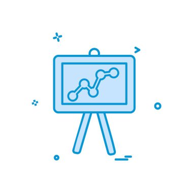 Sunu simgesi tasarım, renkli vektör çizim