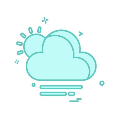 Weather simge vektör beyaz arka plan üzerinde