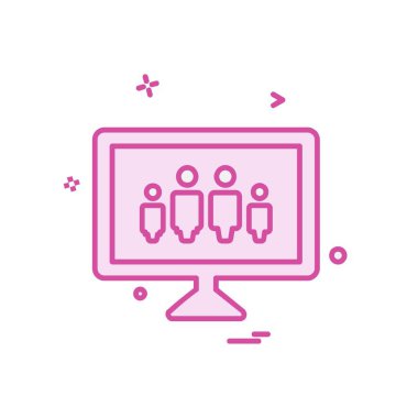 TV simgesi tasarım vektörü