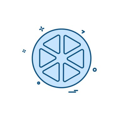 Meyve simgesi tasarım vektörü