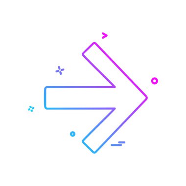 Sağ ok simge tasarlamak vektör