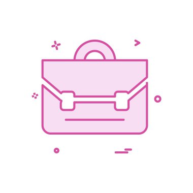 Evrak Çantası'nı simge tasarlamak vektör 