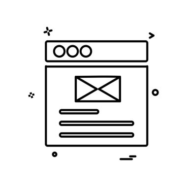 Web düzeni simge tasarım vektörü