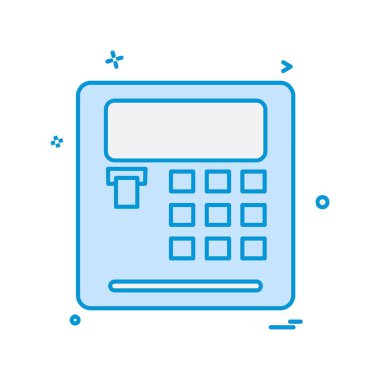 Hesap makinesi simgesi tasarım vektörü