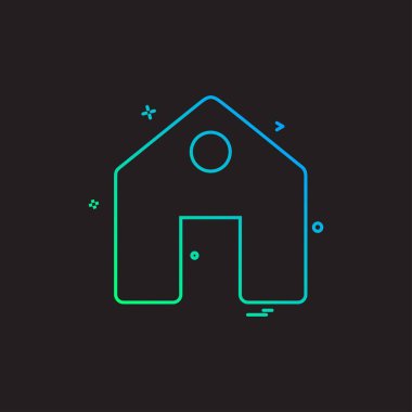 Ev simgesi tasarım vektörü 