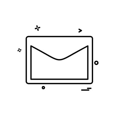 İleti simge tasarlamak vektör