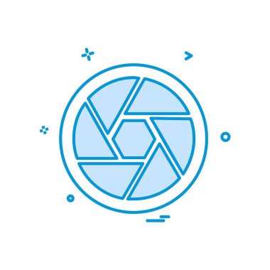 Kamera simgesi tasarım vektörü