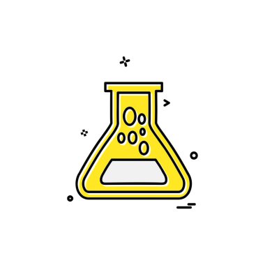 Beaker ikon tasarım vektörü