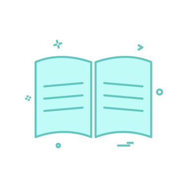 kitap okul simge vektör tasarımı 