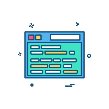 Web sitesi simge tasarım vektörü