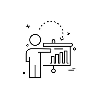 Sunu simgesi tasarım, renkli vektör çizim