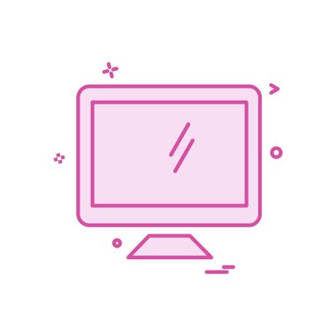 Bilgisayar simgesi tasarım vektörü