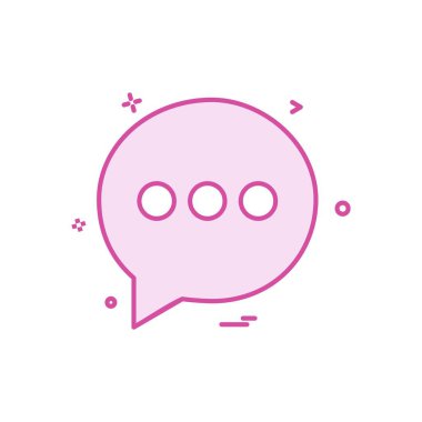 Sohbet simgesi tasarım vektörü