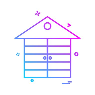 Ev simgesi tasarım vektörü