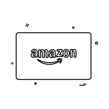 Amazon kredi kartı tasarlamak vektör 