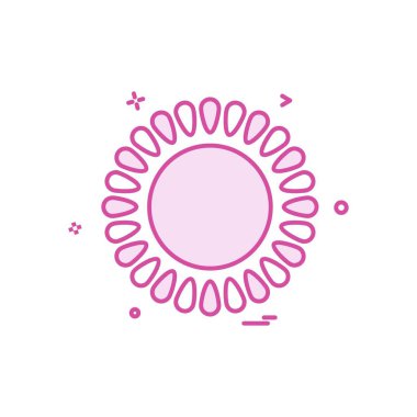 Güneş simgesi tasarım vektörü