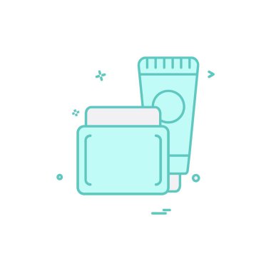 Makyaj simgesi tasarım vektörü