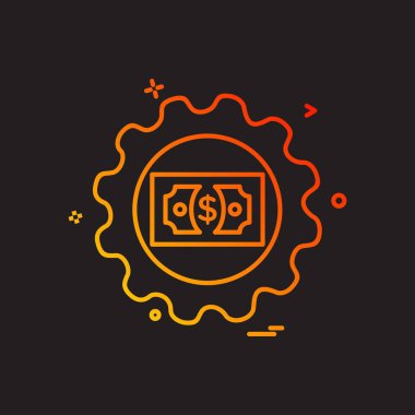 Ayarı simgesi tasarım, renkli vektör çizim