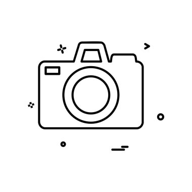 Kamera simgesi tasarım vektörü