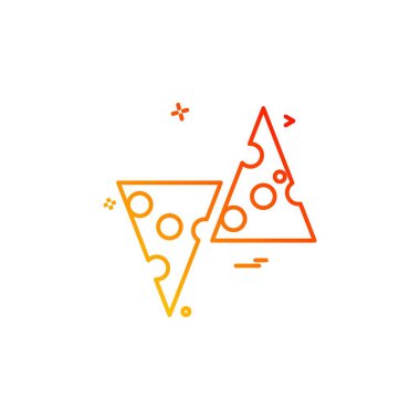 Gıda simgesi tasarım vektörü