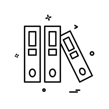 Kitapların simge tasarım vektörü