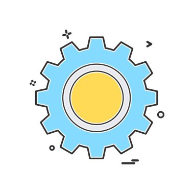 Dişli simge tasarlamak vektör 