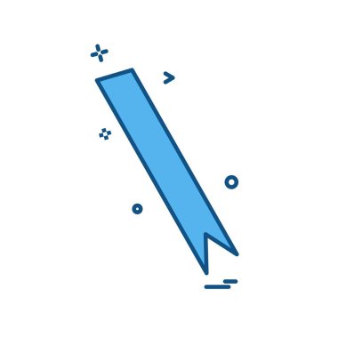 Şerit simge tasarlamak vektör