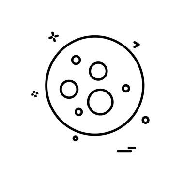 Bakteri simge tasarlamak vektör