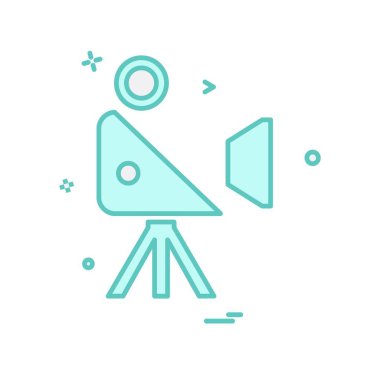 Kamera simgesi tasarım vektörü