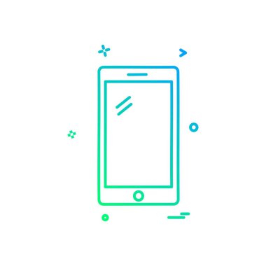 Akıllı telefon simge tasarlamak vektör 