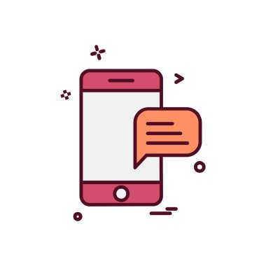 Mobil simge tasarım vektörü