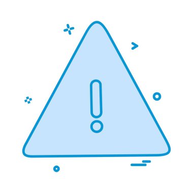 Uyarı simge tasarlamak vektör 