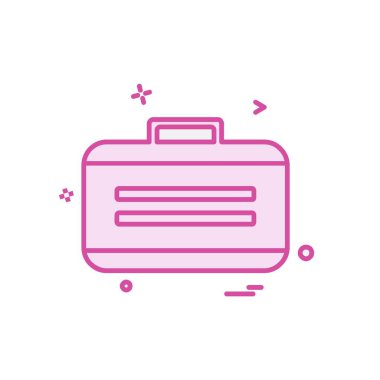 Evrak Çantası'nı simge tasarlamak vektör 