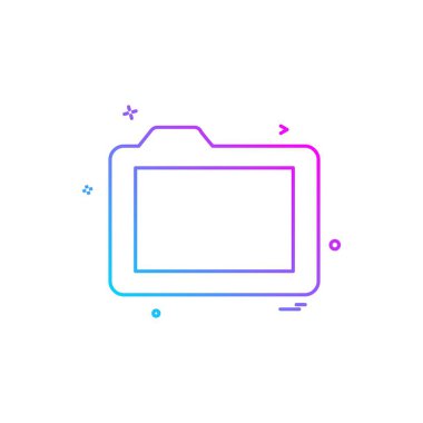 Klasör simge tasarlamak vektör