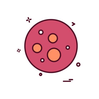 Bakteri simge tasarlamak vektör