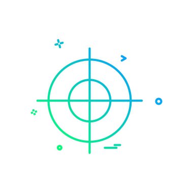 hedef simge vektör tasarımı