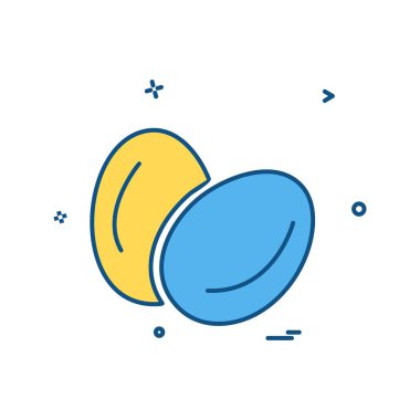 Gıda simgesi tasarım vektörü