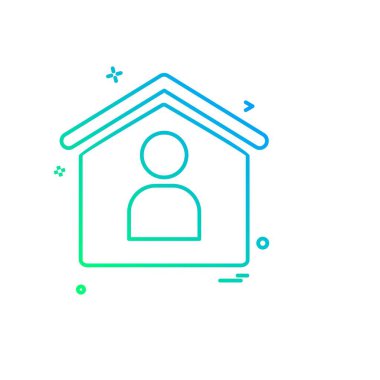 Emlak simge tasarlamak vektör