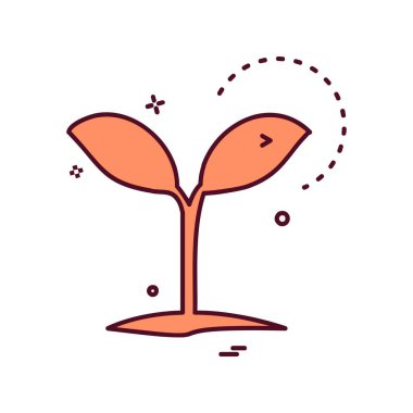 Ağaç simgesi tasarım vektörü