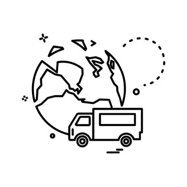 Küre simge tasarlamak vektör