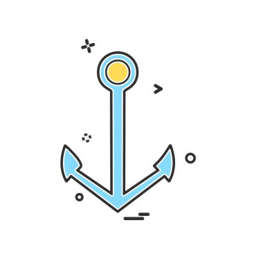 Çapa simge tasarlamak vektör