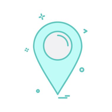 Gezinti simgesi tasarım, renkli vektör çizim