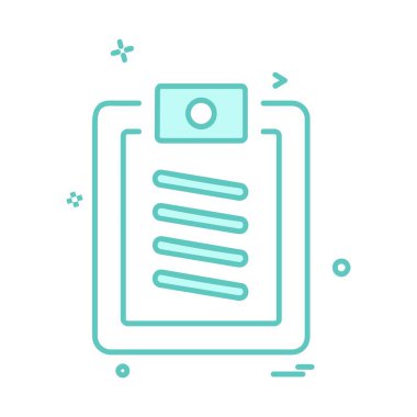 Belge simgesi tasarım vektörü 