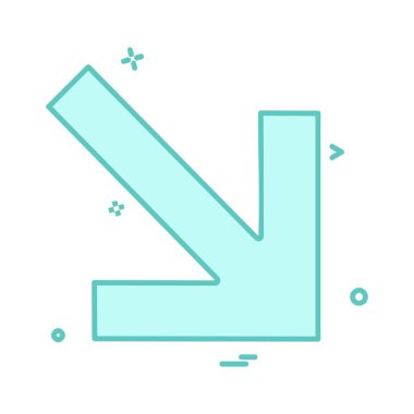 Ok simgesi tasarım vektörü