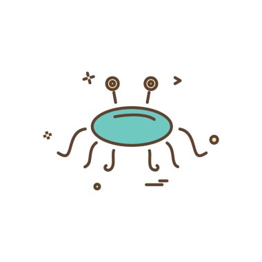 Yengeç simge tasarlamak vektör