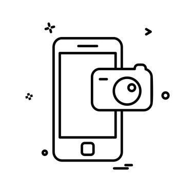 Mobil simge tasarım vektörü