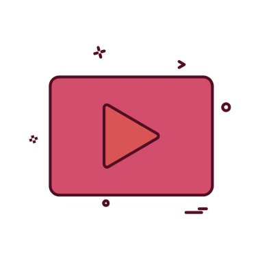 Video simge tasarlamak vektör