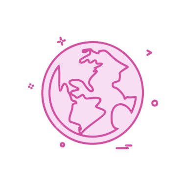 Küre simge tasarlamak vektör