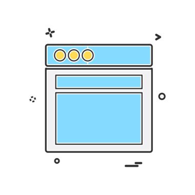 Web düzen simge tasarlamak vektör