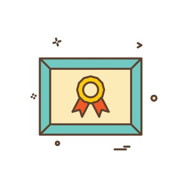 madalya sertifikası tasarım vektörü